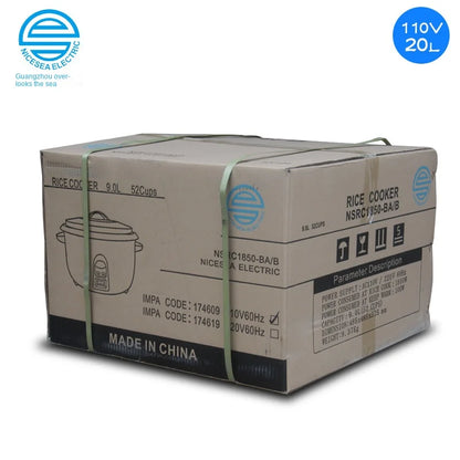110V 1950W Large Round Electric Rice Cooker 20L with Cake & Rice Function