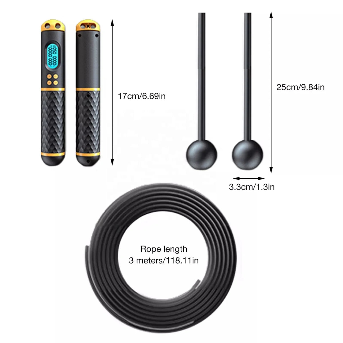 CHENGMO SPORTS Custom Heavy Smart Weight Loss Smart Skipping Jump Rope Counter Speed Digital Skip Rope Adjustable Cordless Skip
