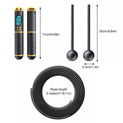 CHENGMO SPORTS Custom Heavy Smart Weight Loss Smart Skipping Jump Rope Counter Speed Digital Skip Rope Adjustable Cordless Skip