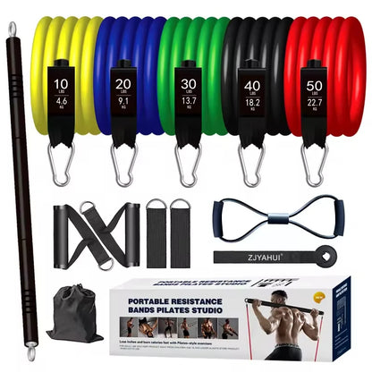 Exercise Bands Resistance Bands  Men and Women Fitness Strength Training Home Gym Equipment Strength Training