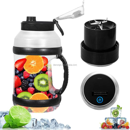 USB Blender Juicer Mini Electric Portable Rechargeable Travel High Quality 2L Large Capacity Multifunctional Household Outdoor