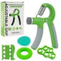 Portable Adjustable 5-Pack Hand Grip Strengthener Trainer Wrist Finger Stretcher Fitness Grip Ball Resistance Set for Wrist