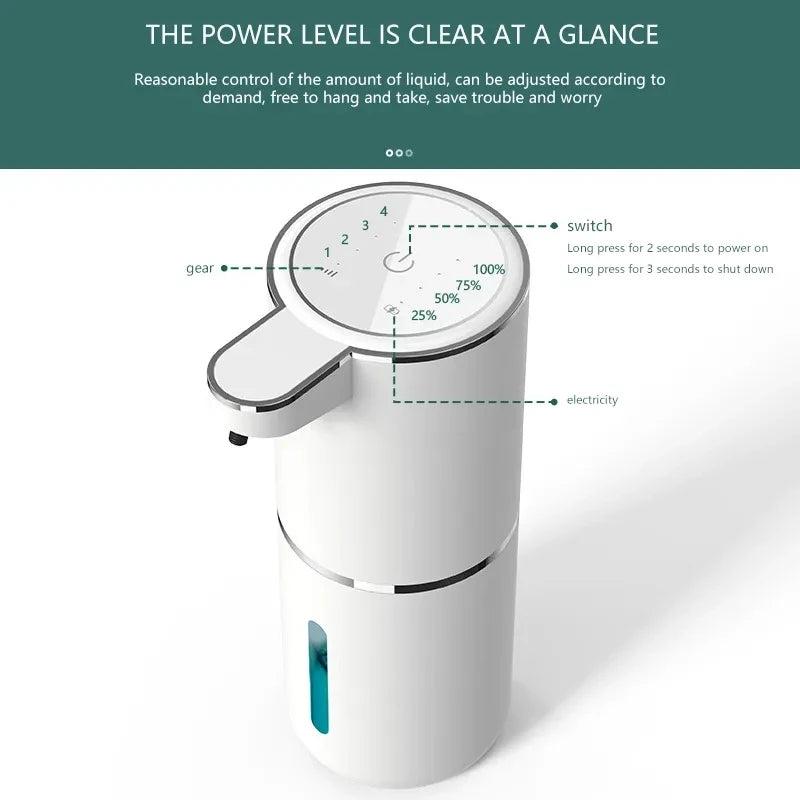 Automatic Induction Soap Dispenser Non-Contact Induction Electric Soap Foam Dispensers Plastic Soap Dispenser Wall Mount