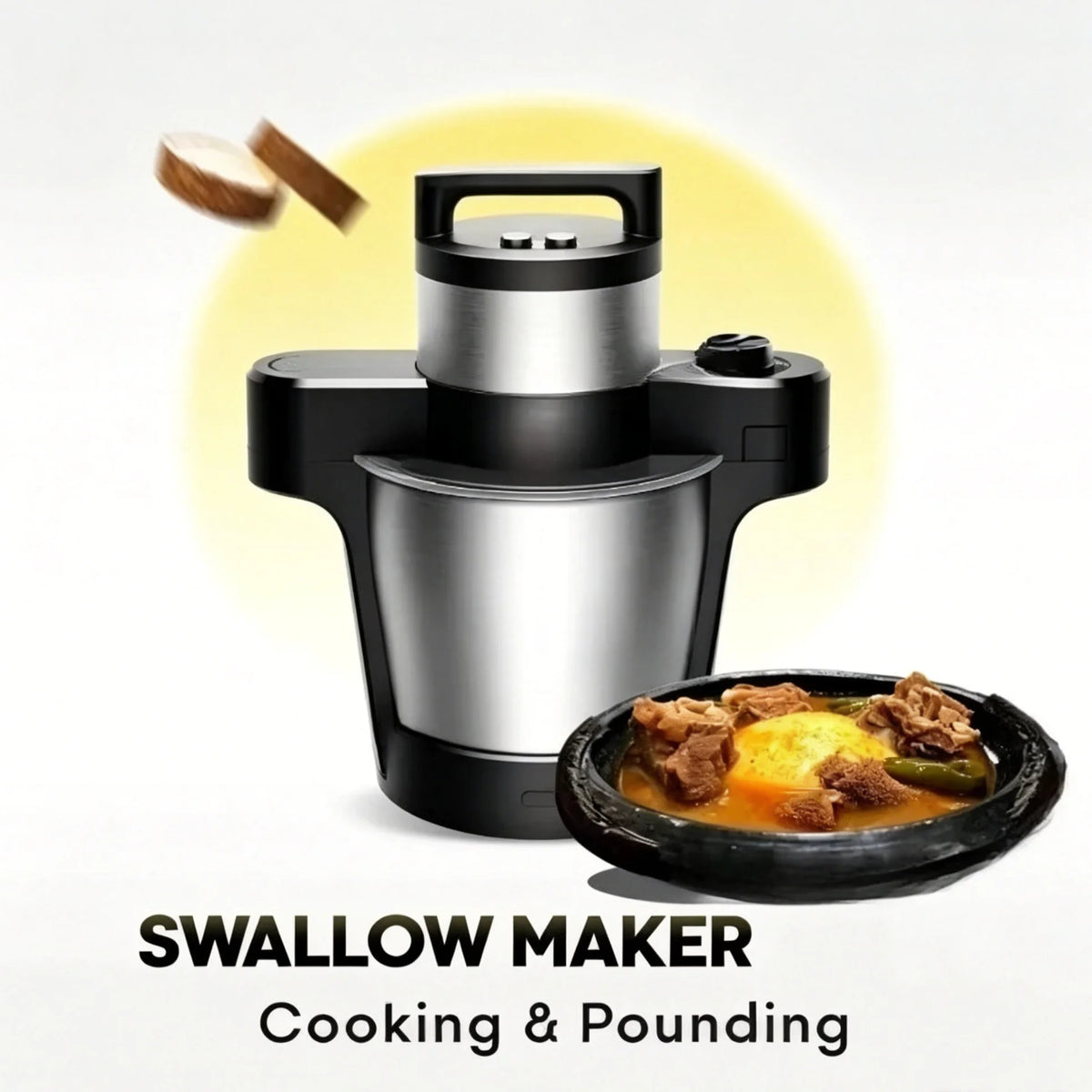 All-Purpose Portable Blender for Household and Hotel Use for Fufu Meat Grinding and Food Cooking Hot Kitchen Swallow Maker