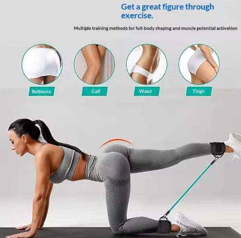 Protect Ankle Avoid Injuries Heavy Duty TPE Fitness Ankle Straps for Cable Machines and Sports Protection