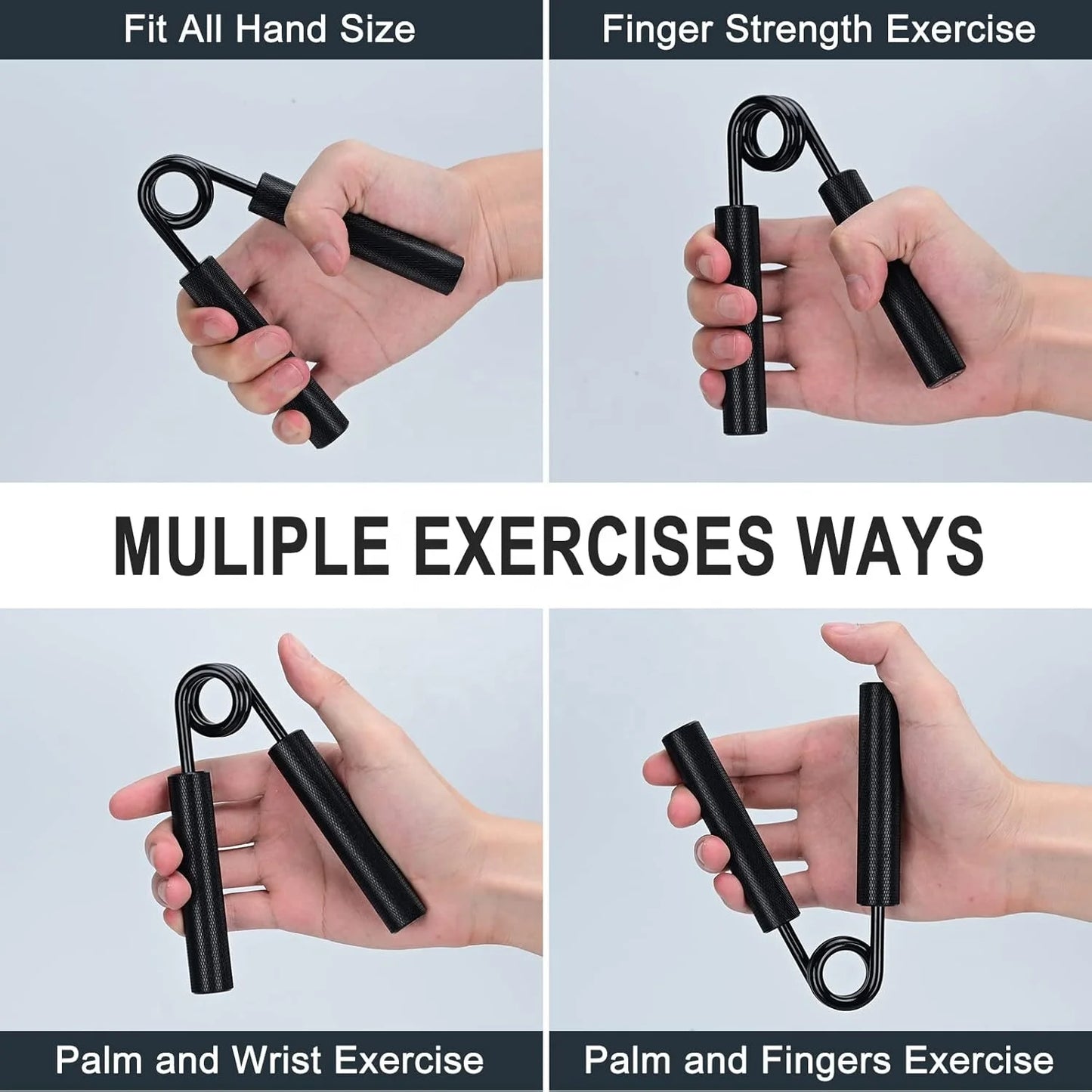 Heavy Duty Anti-Slip Steel Strength Training Metal Gym Hand Grips