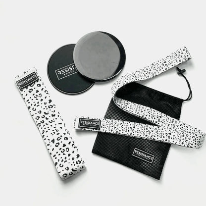 Woqi Leopard Heavy Duty Resistance Bands Nylon Resistance Loop Band Gym for Deep Squat Glut