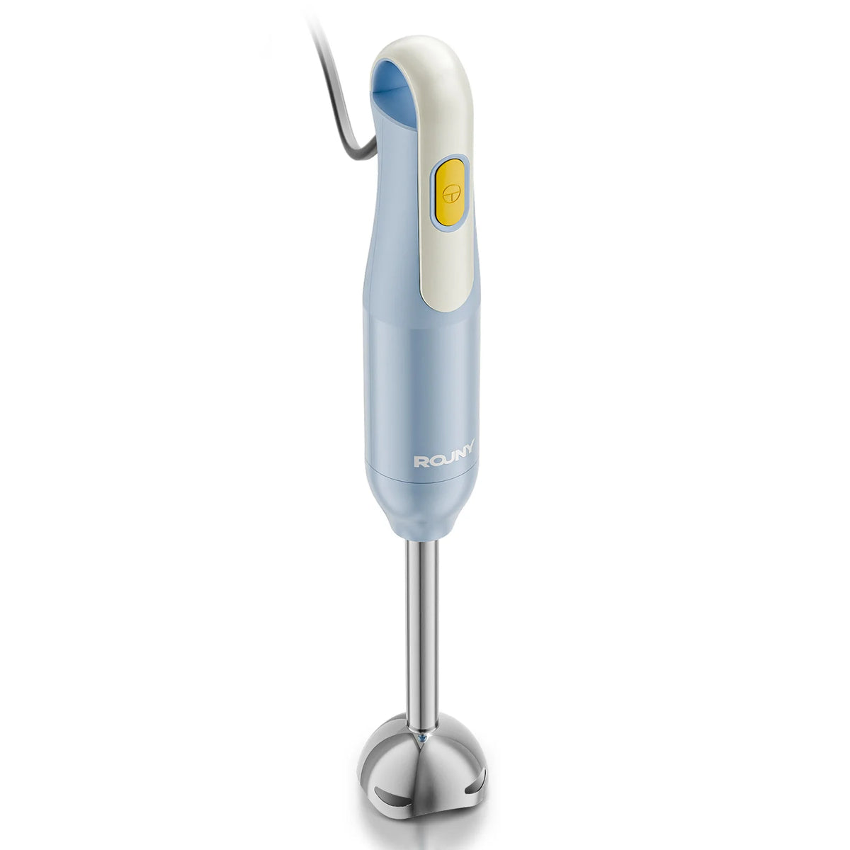 Stainless Steel Hand Mixer Single Rod Copper Motor Immersion Blender Anti-Splash Design for Soup Baby Food