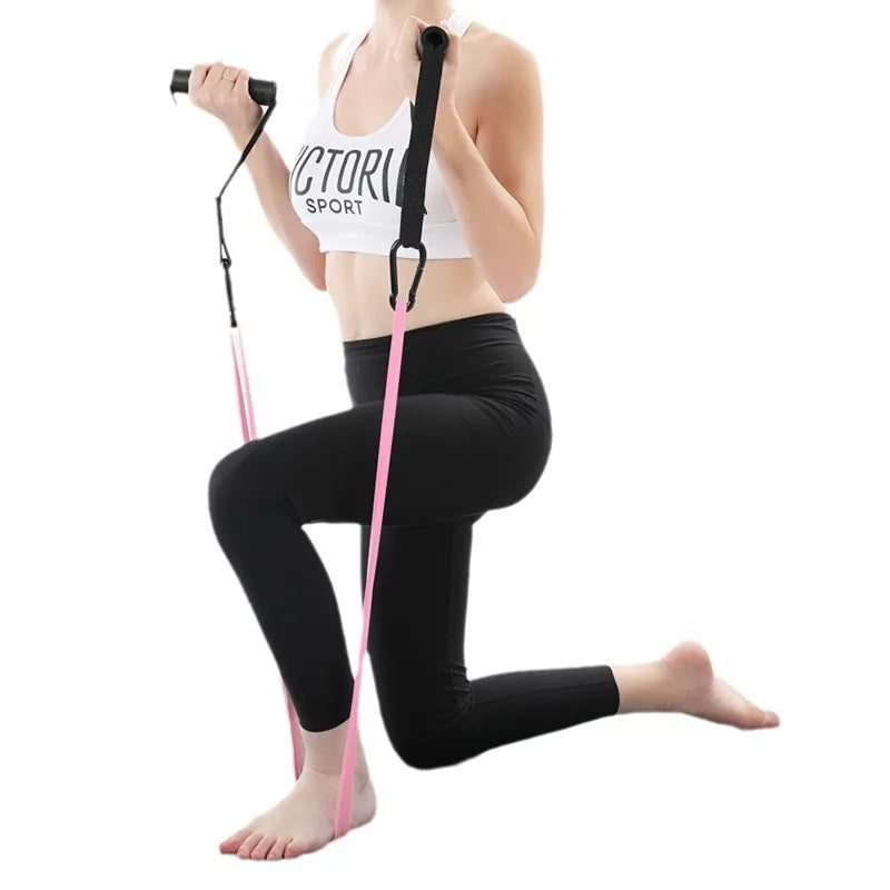 For Spot Yoga Ring Puller with Rubber Elastic Fitness Belt-Three-Piece Set Portable Load Resistance