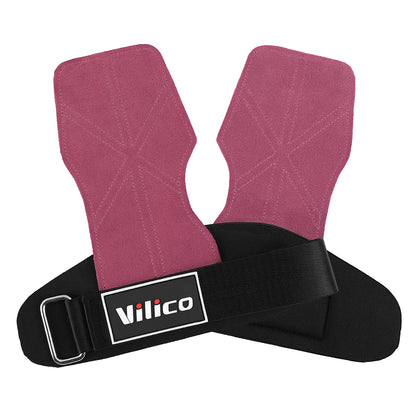 Cowhide Leather Gym Gloves Workout Hand Palm Protector with Weight Lifting Pull-ups Kettlebells Training Gymnastics Hand Grips