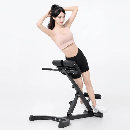 Foldable Steel Roman Chair for Sports & Entertainment Effective Waist and Hip Training Exercise Develops Muscles