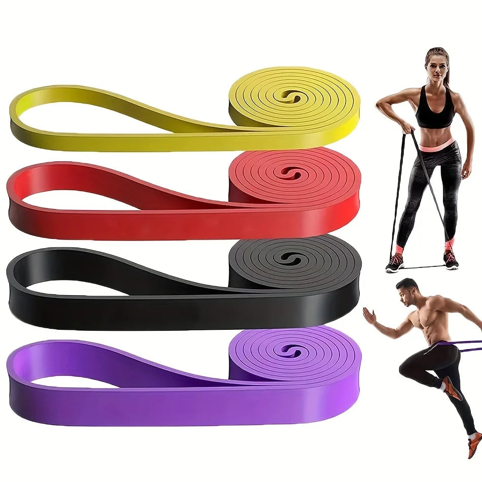 Elastic Resistance Pull Up Assist Band for Stretching Strength Training Pilates Fitness and Home Gym Workout