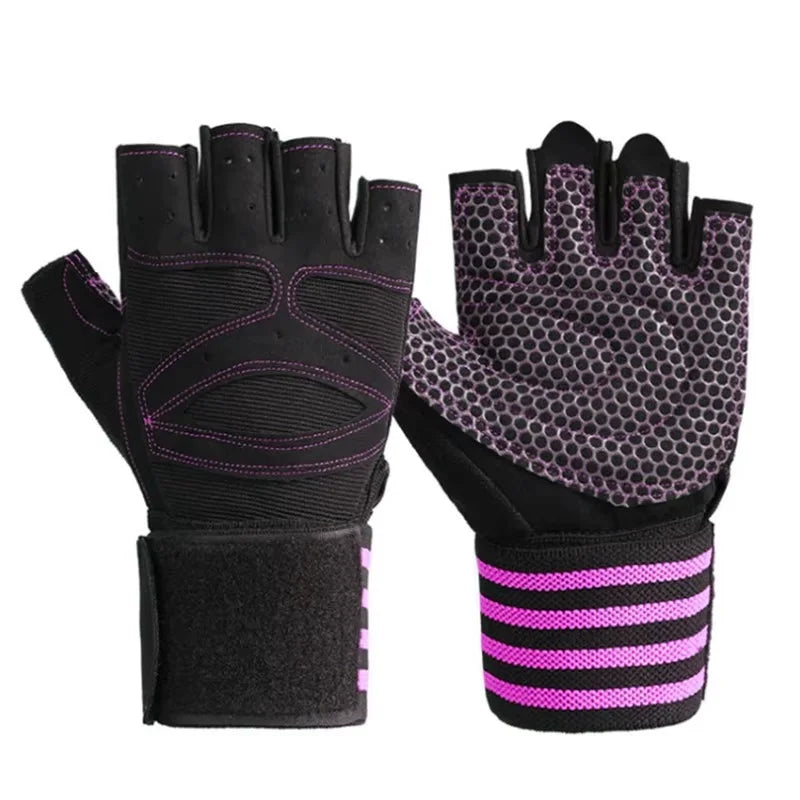 2026 Custom Logo Coexistence Polyester Half Finger Sports Bodybuilding Training Cycling Gym Weight Lifting Fitness Workout