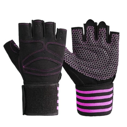 2026 Custom Logo Coexistence Polyester Half Finger Sports Bodybuilding Training Cycling Gym Weight Lifting Fitness Workout