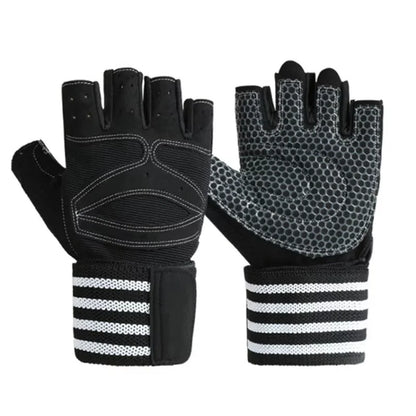 2026 Custom Logo Coexistence Polyester Half Finger Sports Bodybuilding Training Cycling Gym Weight Lifting Fitness Workout
