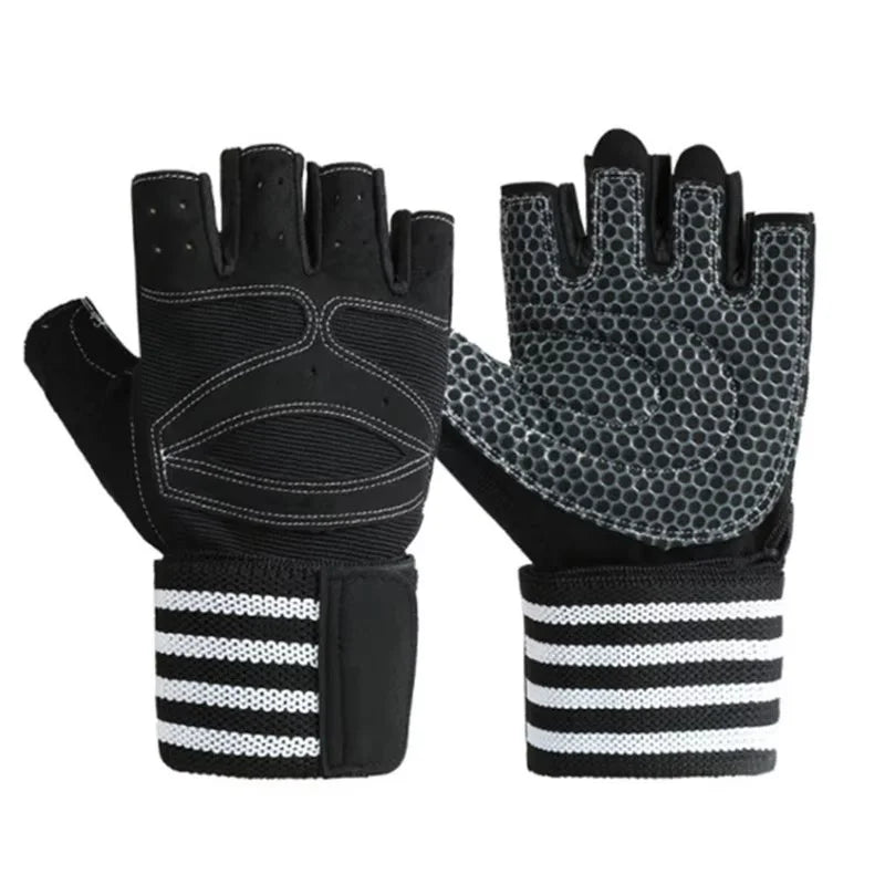 2026 Custom Logo Coexistence Polyester Half Finger Sports Bodybuilding Training Cycling Gym Weight Lifting Fitness Workout