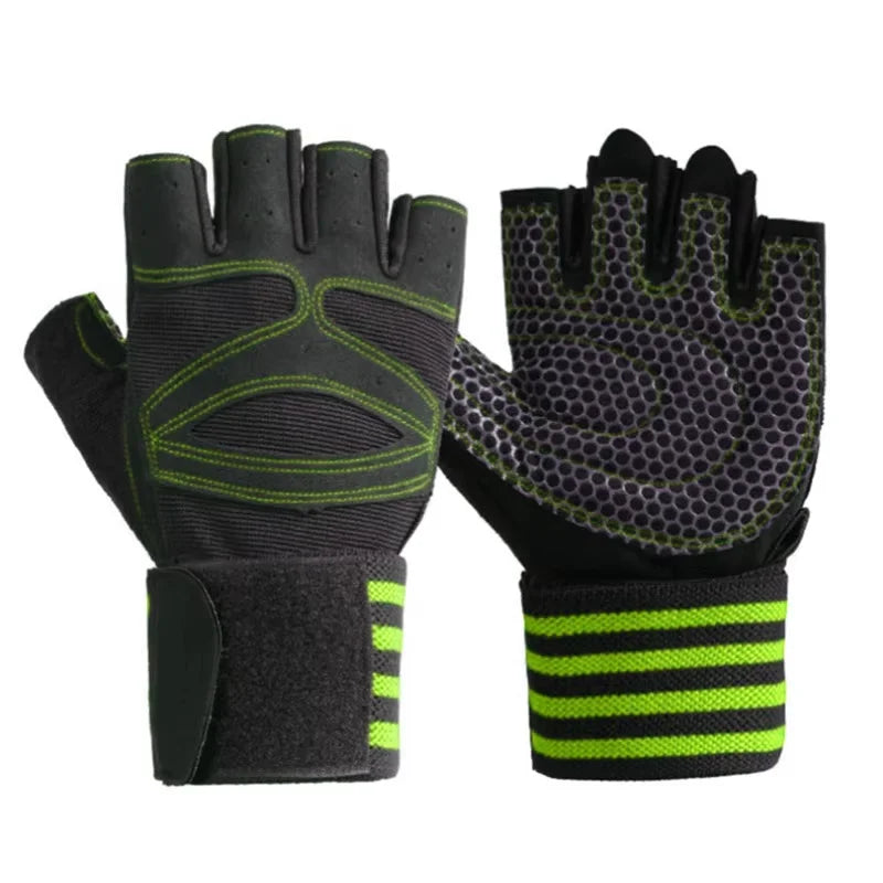 2026 Custom Logo Coexistence Polyester Half Finger Sports Bodybuilding Training Cycling Gym Weight Lifting Fitness Workout