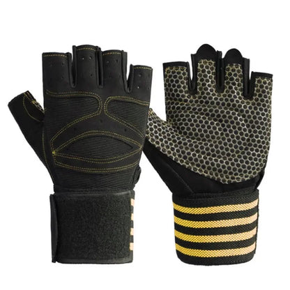 2026 Custom Logo Coexistence Polyester Half Finger Sports Bodybuilding Training Cycling Gym Weight Lifting Fitness Workout