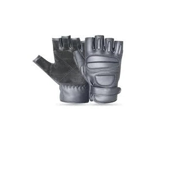 KHASON GOOD QUALITY TACTICAL PU BLACK BUTTON CLOSURE NON-SLIP GLOVES FINGERS WATERPROOF WINTER SPORTS BODYBUILDING WEIGHT